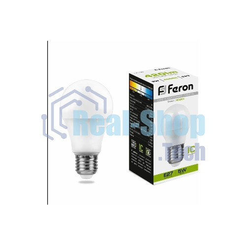 Лампа светодиодная Feron LB-38 5W 230V E27 4000K G45