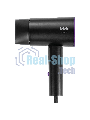 Фен BBK BHD1202 черный, 1200 Вт, компактный