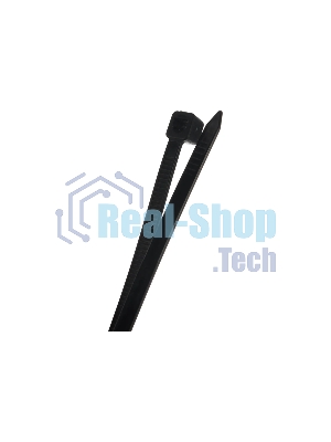 Нейлоновые стяжки Fortisflex КСС 4х370 черный 100 штук
