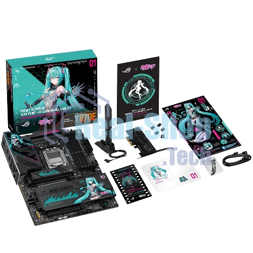 Материнская плата ASUS ROG STRIX X870E-H GAMING MIKU AM5 ATX 4xDDR5 2xPCIEx16 4xM.2 3xUSB-C HDMI 5GLAN Wi-Fi 7 