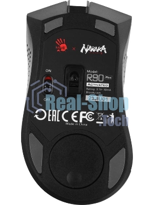 Мышь беспроводная A4Tech Bloody R90 Plus Naraka белый, 5000 dpi, радиоканал, USB, кнопки - 8