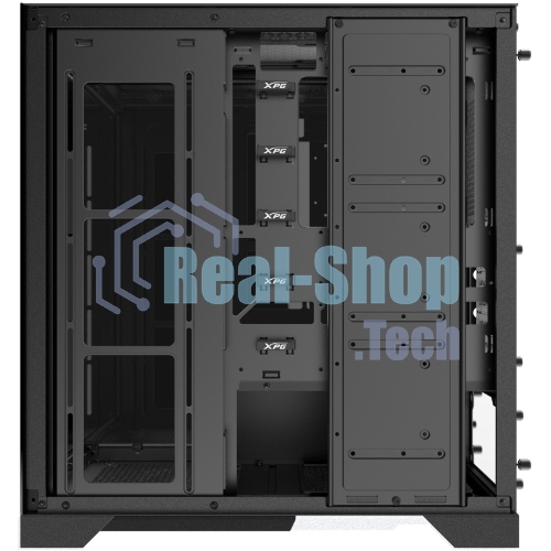 Компьютерный корпус XPG INVADER X черный (INVADERXMTWOF-BKCWW) Mid-Tower, Micro-ATX, Mini-ITX, Standard-ATX, USB 3.2 Gen2 Type-A, USB 3.2 Gen2 Type-C