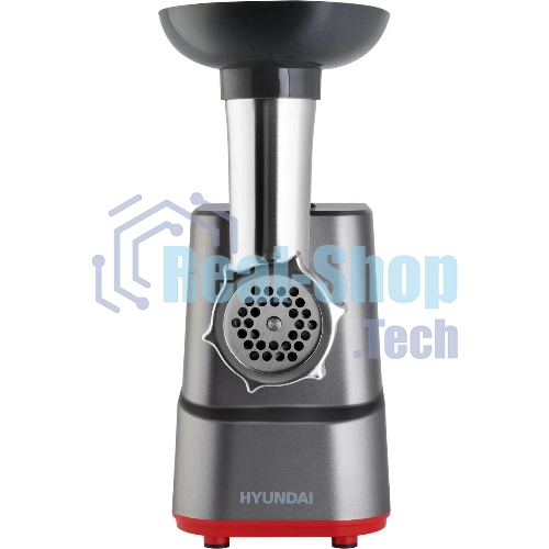Мясорубка электрическая Hyundai HY-MG3144 графит, 1800 Вт, 2.2 кг/мин, реверс, защита от перегрузки, насадки - 7