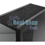 Компьютерный корпус без блока питания HSPD F711-TGbK-ARGB, Panoramic Full Tower, черный, TG, 0.7 SPCC, 4x120мм ARGB ATX, mATX, mITX 190/420/280мм 2x2.5