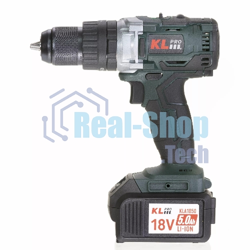 Дрель-шуруповерт Klpro KLDM18B-50, 18 В, 5 Ач, 60 Нм, бесщеточный, ударный
