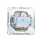 Механизм розетки 1-м СП AtlasDesign 16А IP20 с заземл. защ. шторки с крышкой алюм.