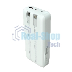Портативный аккумулятор More choice (4620202550613) PB55-20 с кабелем 1USB 3.0A 22.5W PD - 20000mAh белый