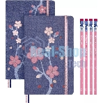 Набор Moleskine Limited Edition Sakura блокнот 2шт/карандаш 4 шт Large