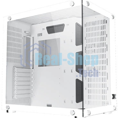 Компьютерный корпус Xigmatek Aquarius Plus White EN46430 ATX, USB3.0x2+USB2.0x1, Front &Left TG, 7PCS AY120 Fan, EN46430 Frontx3+Bottomx3+Rearx1
