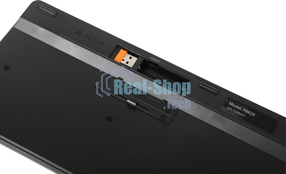 Клавиатура беспроводная A4Tech Fstyler FBK25, USB, Bluetooth/Радиоканал, черный/серый