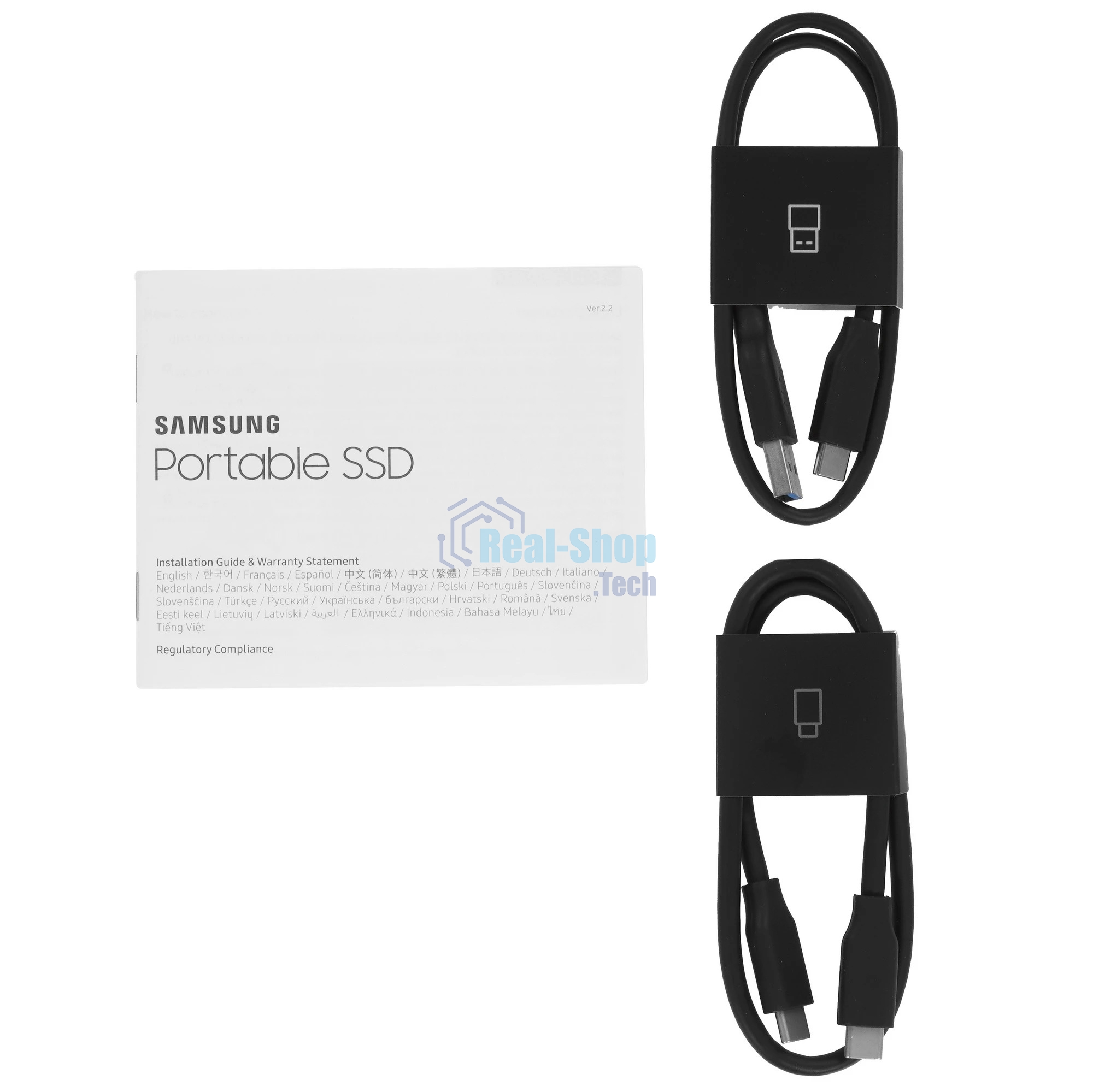 Внешний SSD Samsung T9, 4TB, USB 3.2 Gen 2x2 Type-C, R/W 2000/2000, черный