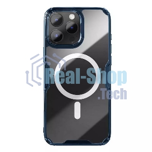 Чехол Nature TPU Pro Magnetic Case, синий, (AP IP16 Pro Max)