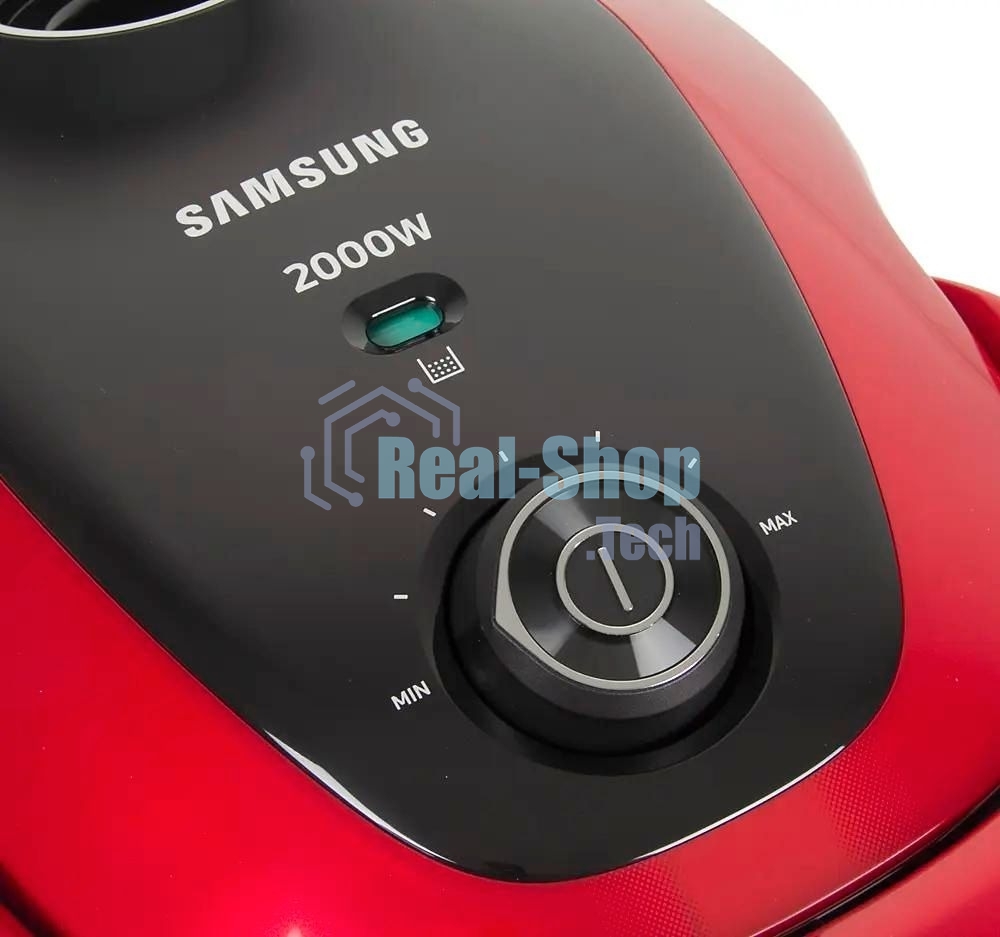 Пылесос Samsung VC20M257AWR красный, 460/2000 Вт, уборка сухая, пылесборник мешок 2.5 л