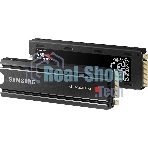 Накопитель SSD Samsung 980 PRO, 1TB, PCIe 4.0 x4, M.2 2280, NVMe, R/W 7000/5000, с радиатором