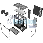 Компьютерный корпус XPG INVADER X черный (INVADERXMTWOF-BKCWW) Mid-Tower, Micro-ATX, Mini-ITX, Standard-ATX, USB 3.2 Gen2 Type-A, USB 3.2 Gen2 Type-C