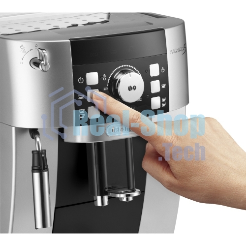 Кофемашина автоматическая DeLonghi ECAM 21.117.SB серебристый/черный, исп. кофе - зерновой/молотый, 1.8 л, 1450 Вт, 15 бар
