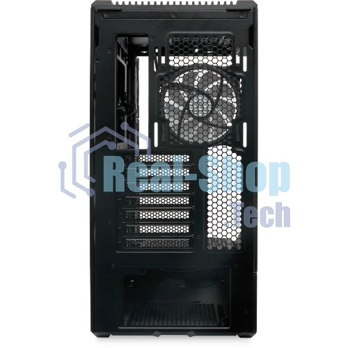 Компьютерный корпус без блока питания HSPD F711-TGbK-ARGB, Panoramic Full Tower, черный, TG, 0.7 SPCC, 4x120мм ARGB ATX, mATX, mITX 190/420/280мм 2x2.5