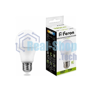 Лампа светодиодная Feron LB-91 7W 230V E27 4000K A60