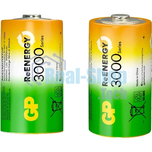 Аккумулятор GP 300DHC D NiMH 3000mAh (2шт)