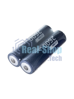 Аккумулятор 18650 Li-ion 2600мА.ч без защиты (уп.2шт) КОСМОС KOC18650Li-ion26US2