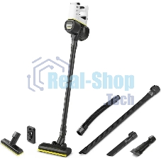 Пылесос вертикальный Karcher VC 4 черный/белый, питание от аккумулятора, 140 Вт, уборка сухая, пылесборник 0.65 л, работа от АКБ max - 30 мин
