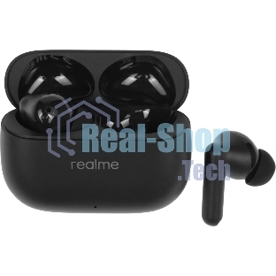 Наушники TWS Realme Buds T310 черный, внутриканальные, Bluetooth, активное шумоподавление, до 40 ч