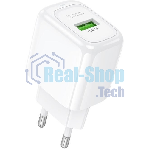 Сетевое зарядное устройство HOCO (6942007631457) CS52A 1USB 3.0A QC3.0 18W, белый