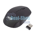 Мышь беспроводная HIPER HOMW-091 черный, 1600 dpi, радиоканал, USB, кнопки - 4