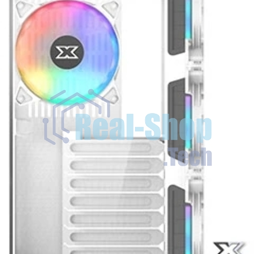Компьютерный корпус Xigmatek Aquarius Plus White EN46430 ATX, USB3.0x2+USB2.0x1, Front &Left TG, 7PCS AY120 Fan, EN46430 Frontx3+Bottomx3+Rearx1
