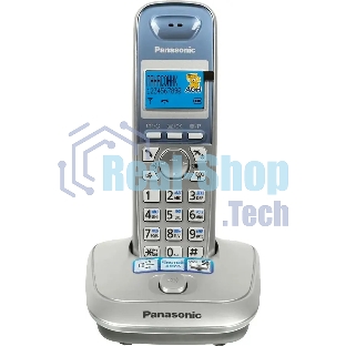 Телефон беспроводной (DECT) Panasonic KX-TG2511RUS (серебристый) АОН, Caller ID,спикерфон на трубке,переход в Эко режим одним нажатием