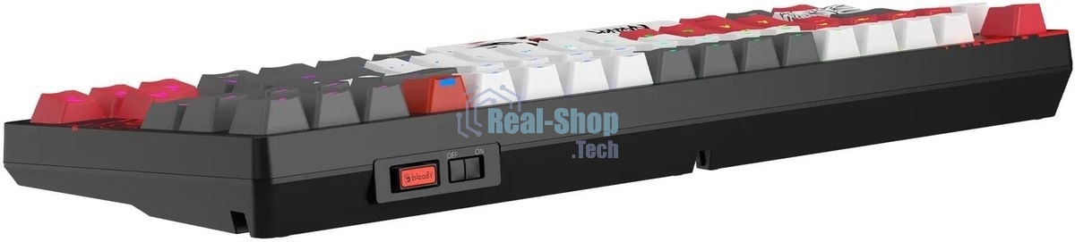 Клавиатура беспроводная A4Tech Bloody WS87 Naraka USB, Bluetooth/Радиоканал черный/красный