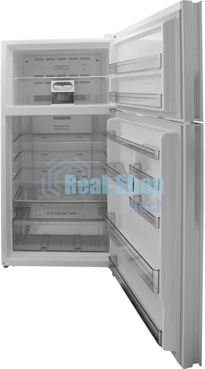 Холодильник Hitachi R-V660PUC7-1 TWH белый текстур. двухкамерный инвертер 405/145л морозилка сверху
