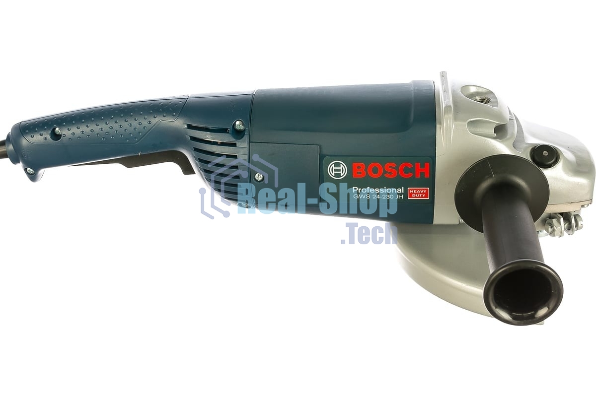 Шлифмашина угловая Bosch GWS 24-230 JH 0601884203 2400Вт, скорость вр.- 6500, д.диска-230, шпиндель-M 14, (Дополнительная рукоятка. Ключ, гайка. Картон)