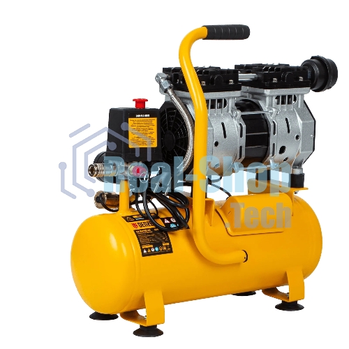 Компрессор Denzel DLS650/10 безмаслянный малошумный 650 Вт, 120 л/мин,ресивер 10 л