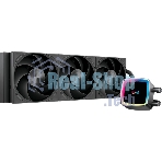 Система охлаждения Water Cooling System PCCooler DE360 MAX BK (300W, 360мм, Black, ARGB Pump, Fans: 3x120мм, 66CFM, 34.3dBA, 2200RPM/Pump height 54мм, 15dBA, 2600RPM, Rad thickness 27мм/S: 1851, 1700, 1200, 115X, AM5, AM4, AM3)