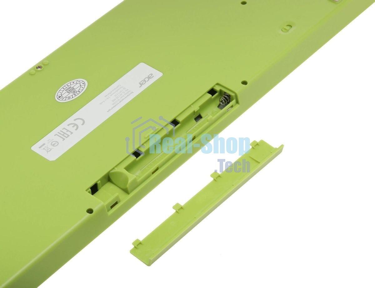 Комплект клавиатура + мышь Acer OCC205 беспроводной USB, 1200 dpi, зеленый/желтый