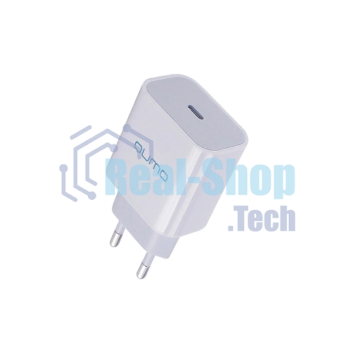 Сетевое зарядное устройство Qumo Energy light (Charger 0051) PD 20W, 1USB, Type-C, белый