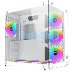Компьютерный корпус Xigmatek Aquarius Plus White EN46430 ATX, USB3.0x2+USB2.0x1, Front &Left TG, 7PCS AY120 Fan, EN46430 Frontx3+Bottomx3+Rearx1