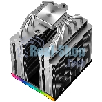 Кулер для процессора DEEPCOOL AK620 DIGITAL SE LGA20XX/1700/1200/115X/AM5/AM4 (9шт/кор, TDP 260W, PWM, DUAL Fan 120мм, 6 тепл. трубок, ARGb, черный) RET (R-AK620-BKADMN-GJD)
