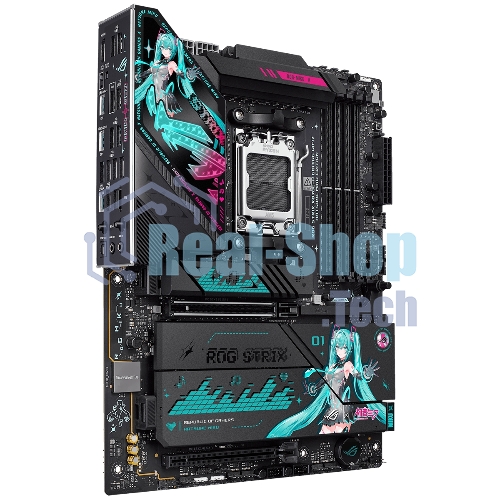 Материнская плата ASUS ROG STRIX X870E-H GAMING MIKU AM5 ATX 4xDDR5 2xPCIEx16 4xM.2 3xUSB-C HDMI 5GLAN Wi-Fi 7 