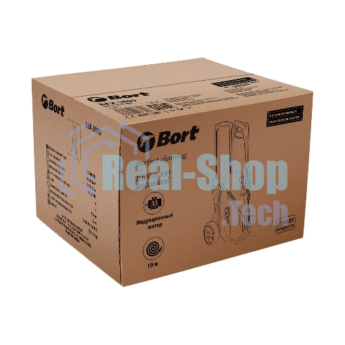 Мойка высокого давления Bort KEX-3000 91276308 3000 Вт, максимальное давление 160 бар, рабочее давление 130 бар, 7,5 л/мин, 7.3 кг, набор аксессуаров 3 шт