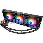 Водяное охлаждение для процессора Thermalright Frozen Warframe 420 ARGB (420мм, LED, Black, ARGB/Fans: 3x140мм, 88.7CFM, 29.8dBA, 1750RPM/Pump height 60мм, 23dBA, 3000RPM, Rad thickness 27мм/S: 1851, 1700, 1200, 115X, 2011, 2066, AM5, AM4)