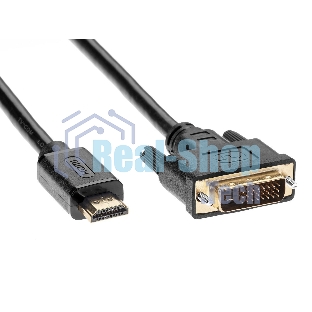 Кабель HDMI to DVI-D (19M -25M) 2м, TV-COM LCG135E-2M