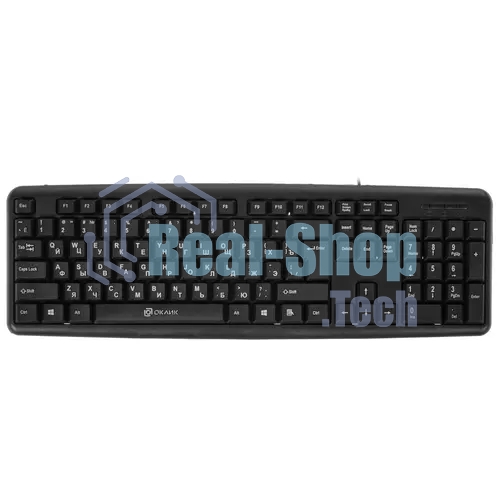 Клавиатура Oklick 180M проводная, USB Type-A, чёрный