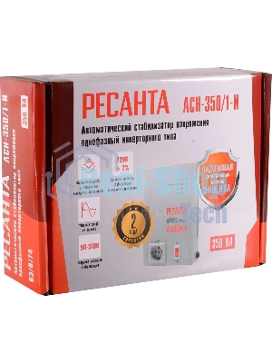 Стабилизатор напряжения Ресанта АСН-350/1-И 0.35кВА однофазный белый (63/6/74)