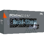Система охлаждения Water Cooling System PCCooler DE360 Pro BK (300W, 360мм, Black, ARGB Pump, Fans: 3x120мм, 86.73CFM, 32dBA, 2200RPM/Pump height 57мм, 28dBA, 3200RPM, Rad thickness 27мм/S: 1851, 1700, 1200, 115X, AM5, AM4, AM3)