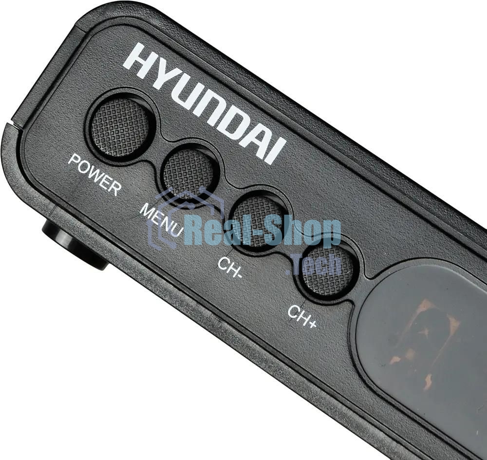 Приставка для цифрового ТВ Hyundai H-DVB500 черный, DVB-T2, DVB-T, DVB-C, HDMI, USB 2.0 х2