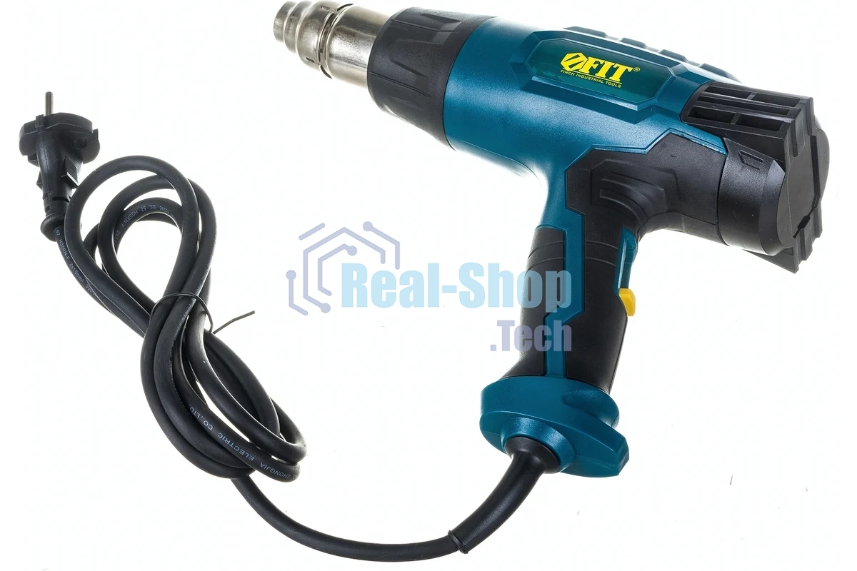 Фен технический FIT 80611 2000 Вт; 60/400/600 °C; 300/500/500 л/мин; рез. накл.; короб.