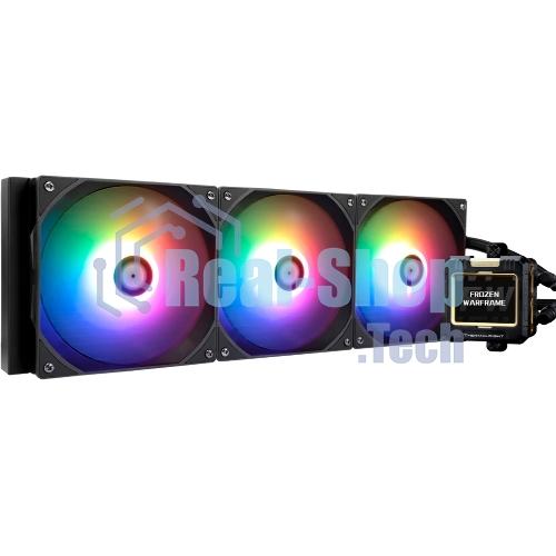 Водяное охлаждение для процессора Thermalright Frozen Warframe 420 ARGB (420мм, LED, Black, ARGB/Fans: 3x140мм, 88.7CFM, 29.8dBA, 1750RPM/Pump height 60мм, 23dBA, 3000RPM, Rad thickness 27мм/S: 1851, 1700, 1200, 115X, 2011, 2066, AM5, AM4)