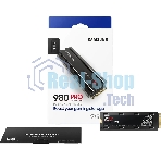 Накопитель SSD Samsung 980 PRO, 1TB, PCIe 4.0 x4, M.2 2280, NVMe, R/W 7000/5000, с радиатором